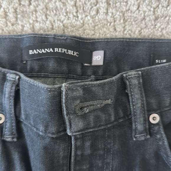 Like new banana republic black jeans… stretch material so super comfy - Picture 2 of 4